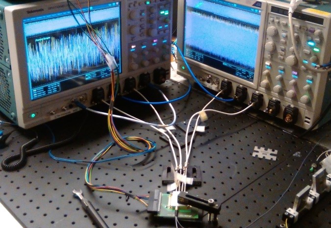 High-speed optical communication measurements at Chalmers